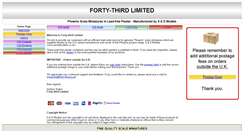 Desktop Screenshot of forty-third.co.uk